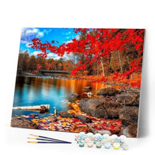 Load image into Gallery viewer, paint by numbers | River and Autumn Forest | advanced landscapes | FiguredArt