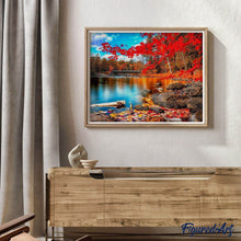 Load image into Gallery viewer, paint by numbers | River and Autumn Forest | advanced landscapes | FiguredArt