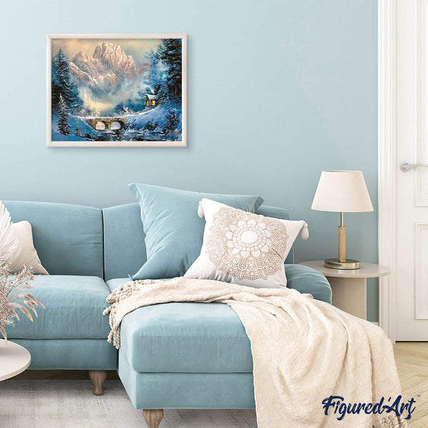 paint by numbers | Winter in the Mountain | advanced landscapes | FiguredArt