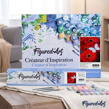 Load image into Gallery viewer, paint by numbers | Butterfly and Red Flowers | easy flowers | FiguredArt