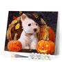paint by numbers | Westie Dog during Halloween | animals dogs intermediate | FiguredArt
