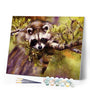 paint by numbers | Raccoon | advanced animals raccoons trees | FiguredArt