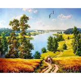 paint by numbers | Countryside and River | advanced landscapes | FiguredArt