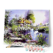 Load image into Gallery viewer, paint by numbers | The Lake House | advanced landscapes | FiguredArt