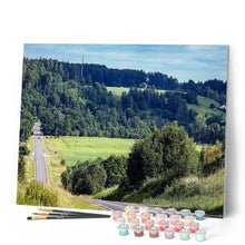 Load image into Gallery viewer, paint by numbers | Road in the countryside | advanced landscapes | FiguredArt