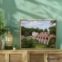 Load image into Gallery viewer, paint by numbers | Arch Bridge Township | advanced landscapes | FiguredArt