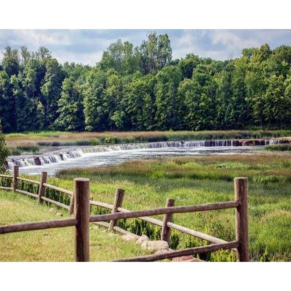 paint by numbers | Waterfalls On River | advanced landscapes | FiguredArt