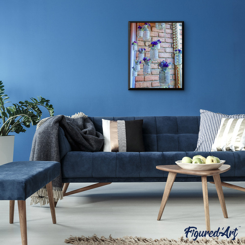 paint by numbers | Purple Glass Vase | flowers intermediate | FiguredArt