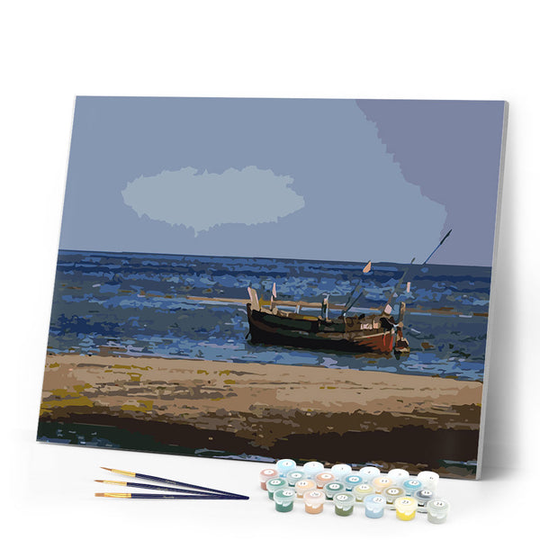 paint by numbers | Wooden Boat | advanced ships and boats | FiguredArt