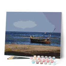 Load image into Gallery viewer, paint by numbers | Wooden Boat | advanced ships and boats | FiguredArt