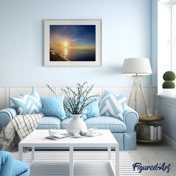 paint by numbers | Sunset at Seaside | intermediate landscapes | FiguredArt