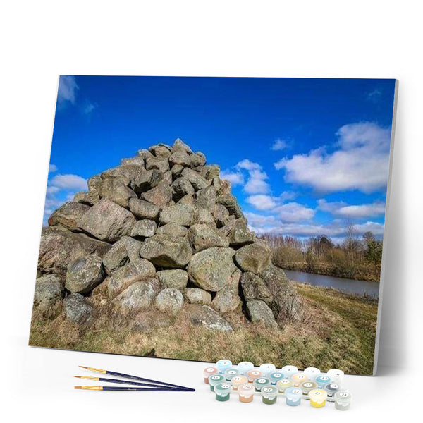 paint by numbers | Rocks | intermediate landscapes | FiguredArt