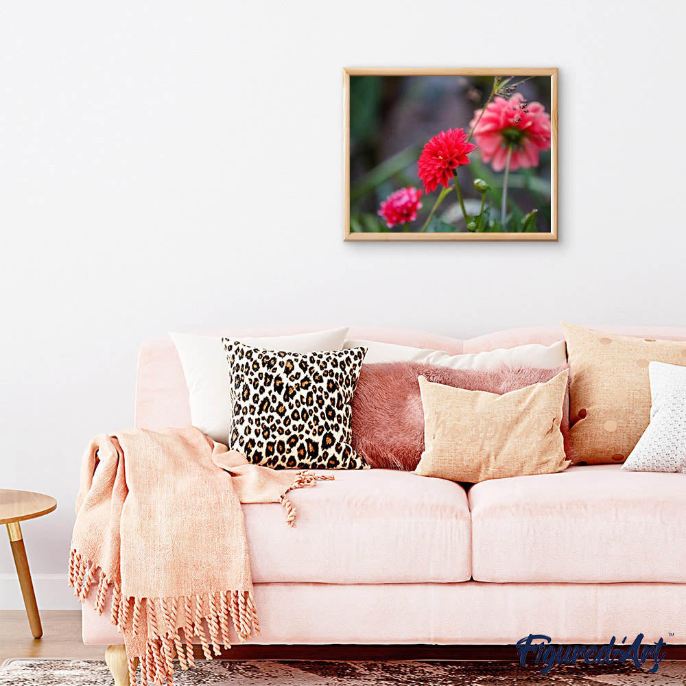 paint by numbers | Bright Red Flower | flowers intermediate | FiguredArt