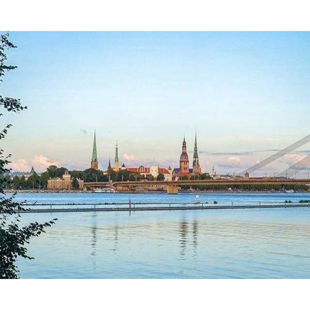 paint by numbers | City and River | cities intermediate | FiguredArt