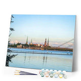 paint by numbers | City and River | cities intermediate | FiguredArt