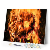 paint by numbers | Fire | intermediate landscapes | FiguredArt