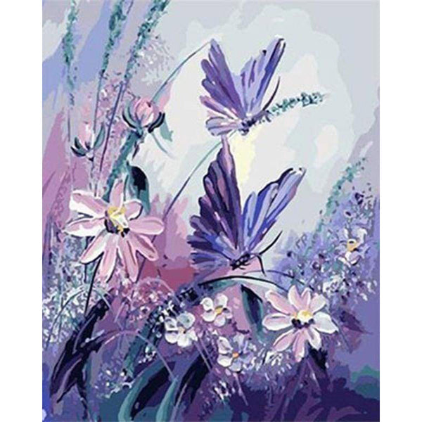 paint by numbers | Flowers and Butterflies | animals butterflies intermediate | FiguredArt