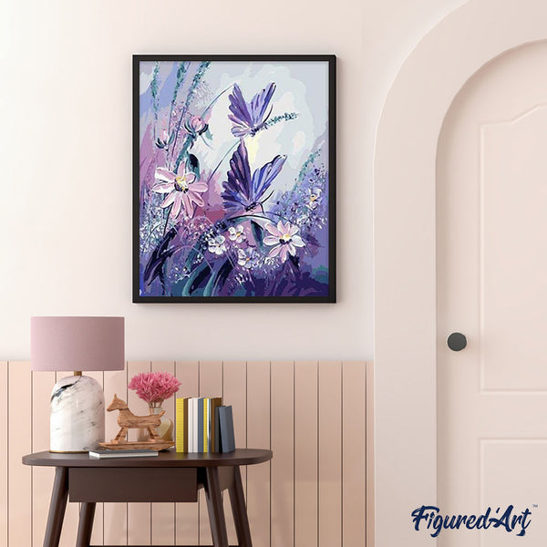 paint by numbers | Flowers and Butterflies | animals butterflies intermediate | FiguredArt