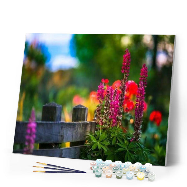 paint by numbers | Flower along the Railing | advanced flowers | FiguredArt