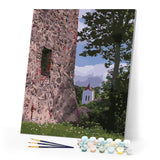 paint by numbers | Medieval building | advanced landscapes trees | FiguredArt