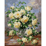 paint by numbers | White Camellias | advanced flowers | FiguredArt