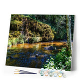 paint by numbers | Fishing River | advanced landscapes mountains | FiguredArt