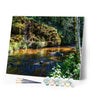 paint by numbers | Fishing River | advanced landscapes mountains | FiguredArt