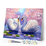 paint by numbers | Swans on the Water | advanced animals birds swans | FiguredArt