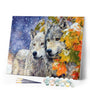 paint by numbers | Wolves Couple 2 | advanced animals wolves | FiguredArt