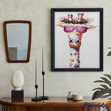 Load image into Gallery viewer, Pop Art Giraffe with Glasses