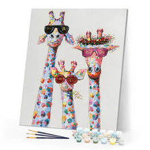 Load image into Gallery viewer, Pop Art Giraffe Family