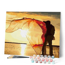 Load image into Gallery viewer, paint by numbers | Romantic Love near the seaside | easy landscapes romance | FiguredArt