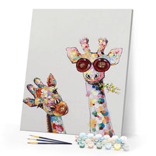 Load image into Gallery viewer, Duo of Pop Art Giraffes