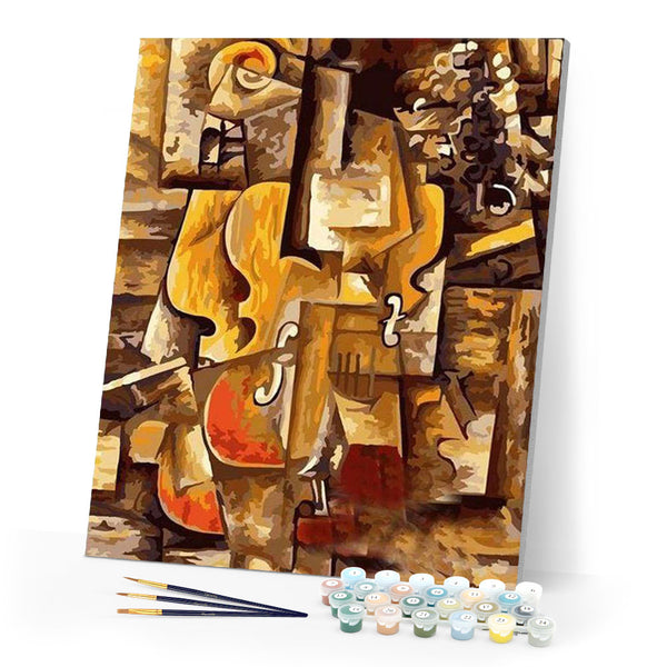 paint by numbers | Picasso Violin and Grapes | famous paintings intermediate music | FiguredArt