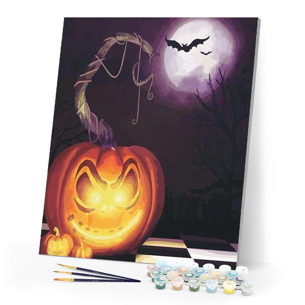 paint by numbers | Halloween Pumpkins | halloween intermediate | FiguredArt