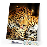 paint by numbers | Leopard | animals intermediate leopards | FiguredArt