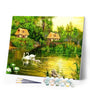 paint by numbers | Peaceful Swans | advanced birds landscapes swans | FiguredArt