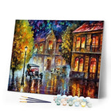 paint by numbers | Old Car passing by | advanced cities | FiguredArt