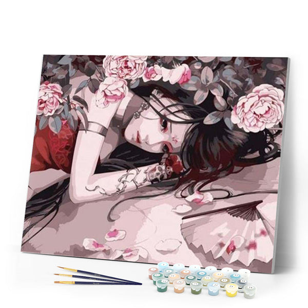 paint by numbers | Manga | easy flowers world | FiguredArt
