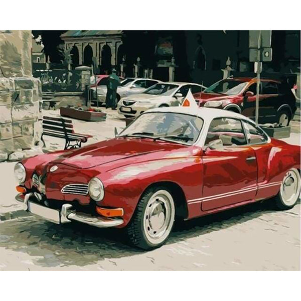 paint by numbers | Vintage Car | cars and motos cities intermediate vintage | FiguredArt