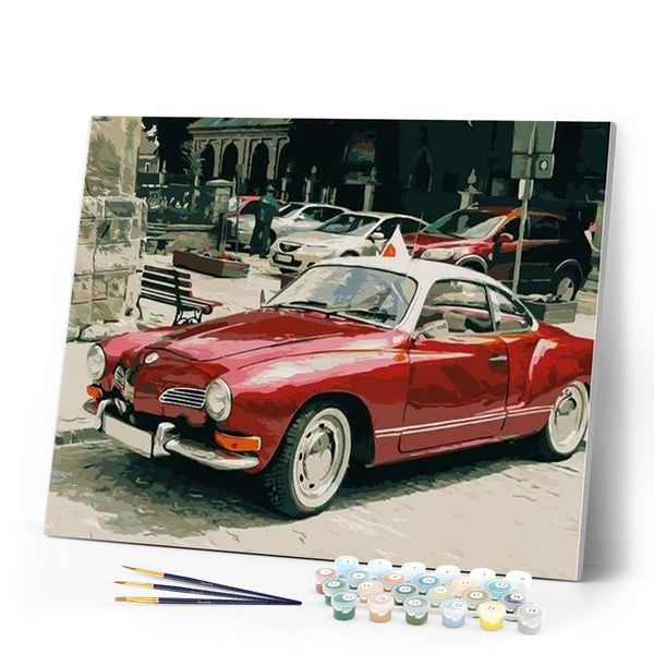 paint by numbers | Vintage Car | cars and motos cities intermediate vintage | FiguredArt