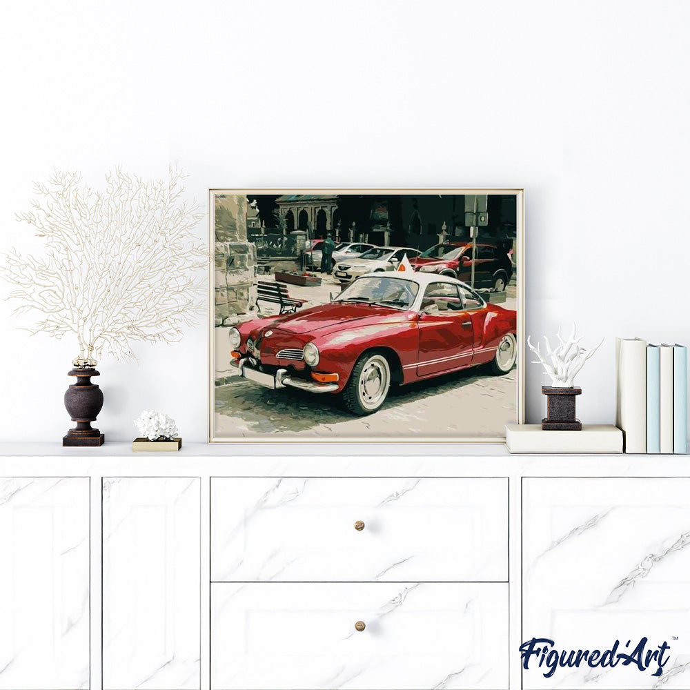 paint by numbers | Vintage Car | cars and motos cities intermediate vintage | FiguredArt
