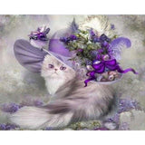 paint by numbers | Purple kitty | advanced animals cats | FiguredArt