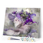 paint by numbers | Purple kitty | advanced animals cats | FiguredArt