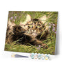 paint by numbers | Cat In The Grass | animals cats easy | FiguredArt