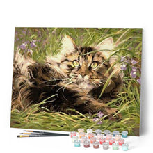 Load image into Gallery viewer, paint by numbers | Cat In The Grass | animals cats easy | FiguredArt