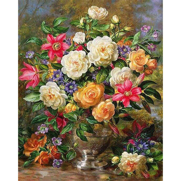 paint by numbers | Flowers All colors | advanced flowers | FiguredArt