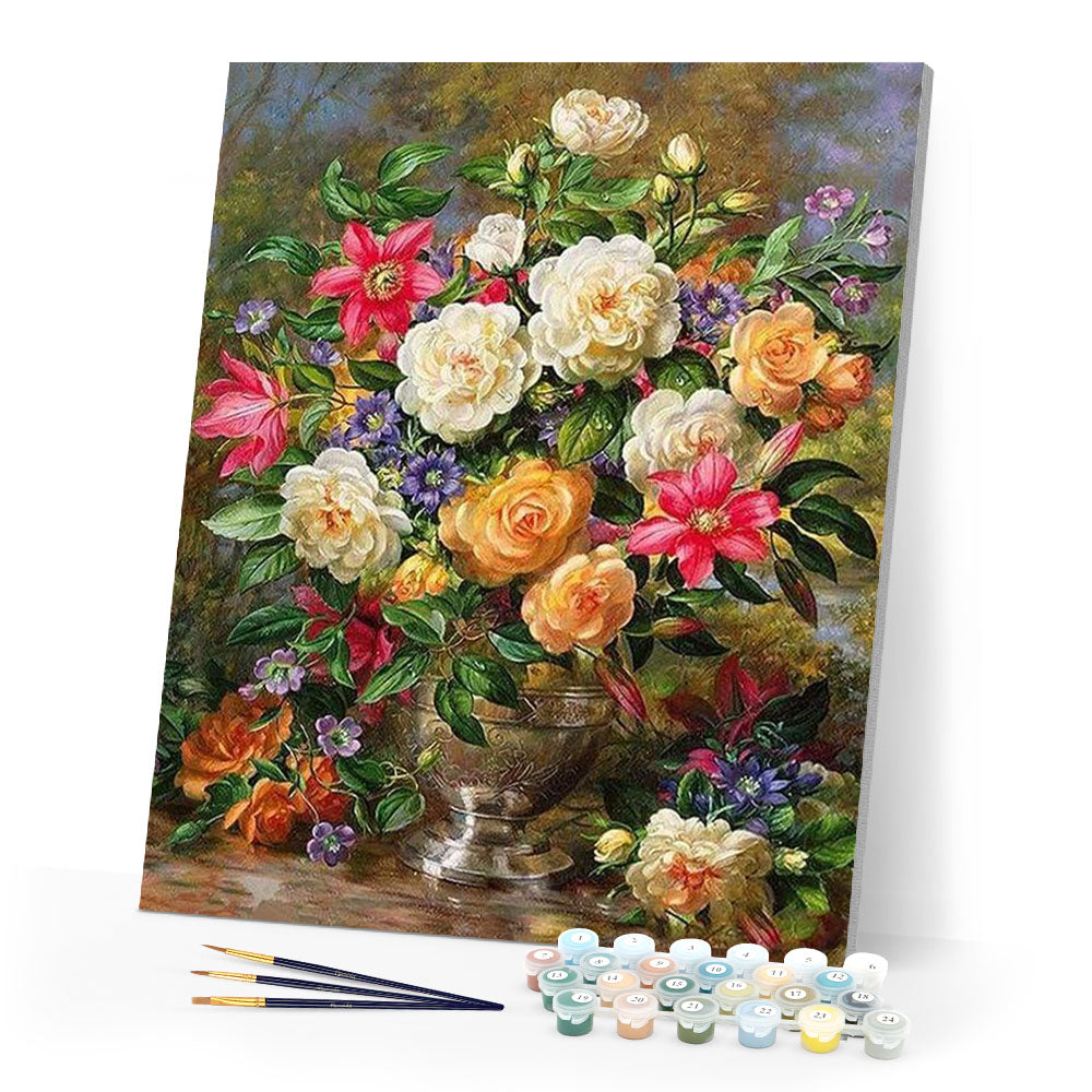 paint by numbers | Flowers All colors | advanced flowers | FiguredArt