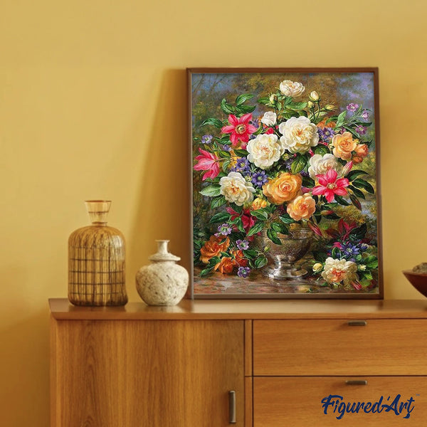 paint by numbers | Flowers All colors | advanced flowers | FiguredArt