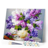 paint by numbers | Colorful Lavender | flowers intermediate | FiguredArt